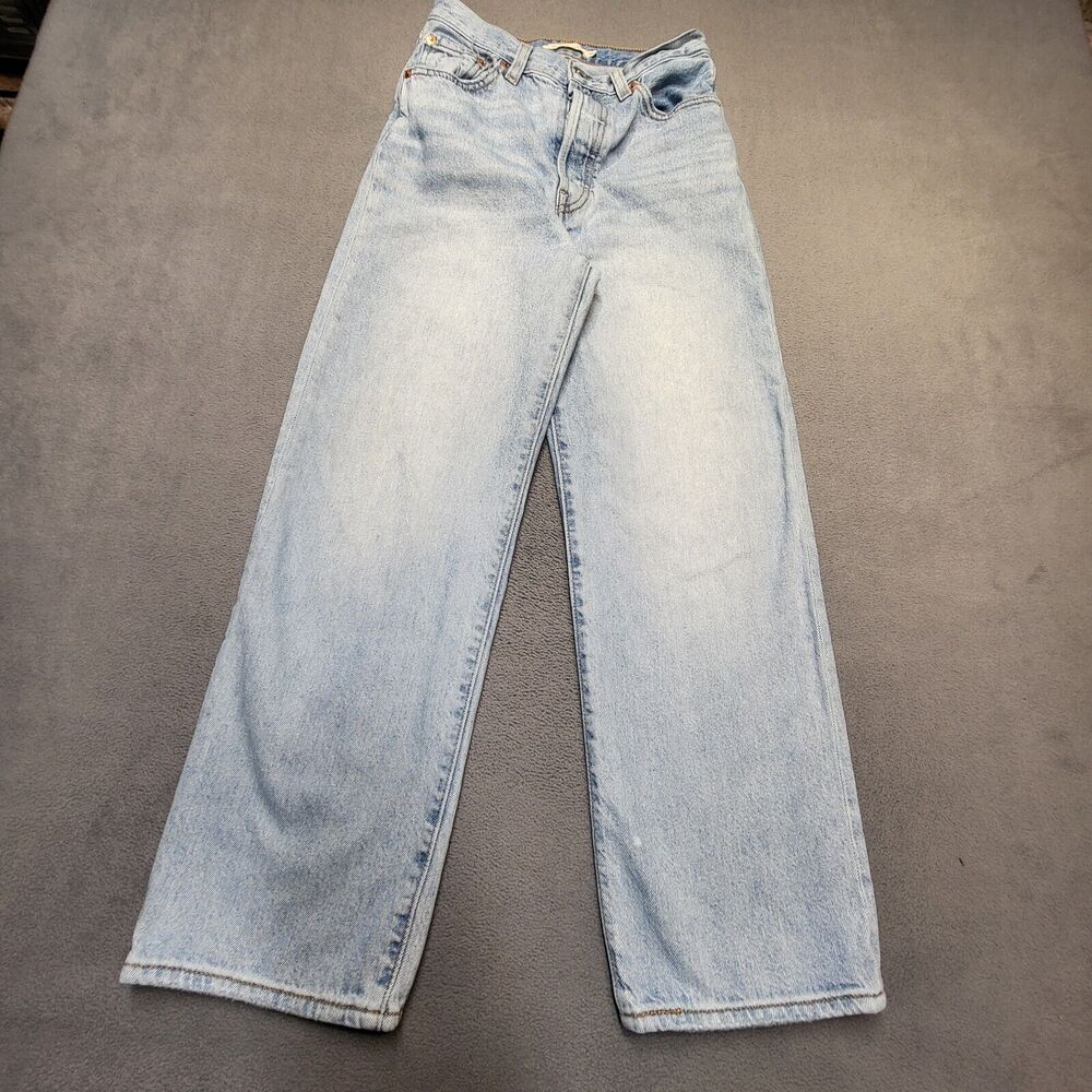 Levi's Light Wash Blue Straight Leg Jeans